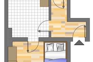 Demnächst frei! 1-Zimmer-Wohnung in Dortmund Innenstadt-West – Sonnenplatz 12, 44137 Westfalenhalle, Dortmund – Vorschaubild 2