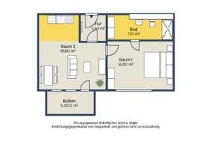 Umsorgt wohnen im Alter! 2-Raum-Wohnung für Senioren – Yorckstr. 45, 4159 Leipzig – Vorschaubild 2