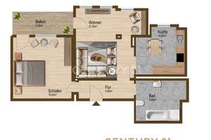 Freundliche 2-Zimmer-Wohnung mit Balkon und Einbauküche – Gellertstraße 3, 39108 Stadtfeld Ost, Magdeburg – Vorschaubild 7
