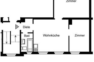 Schöne 2-Zimmer-Wohnung plus Wohnküche und Balkon, Saniert, zum 15.01.2026 – Steubenstr. 16, 40599 Reisholz, Düsseldorf – Vorschaubild 8