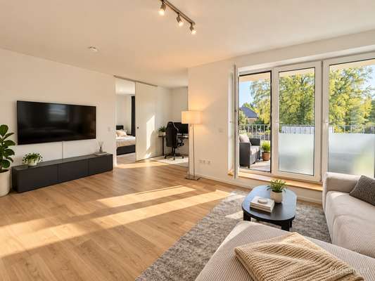 Großzügige 2 Zimmer mit Einbauküche und großer Dachterrasse - Beverbäker Wiesen