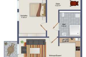 Flingern: Barrierefreie 2-Zimmer EG-Wohnung mit Terrasse – 40235 Flingern Nord, Düsseldorf – Vorschaubild 12