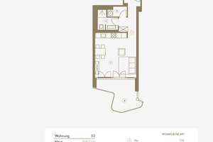 Wohnung Nr.53: Helle 1-Zimmer-Wohnung mit großzügigem, überdachten Balkon – zusätzlicher Wohnkomfort – Wagenbauerstraße 6, 81677 Parkstadt, München – Vorschaubild 11