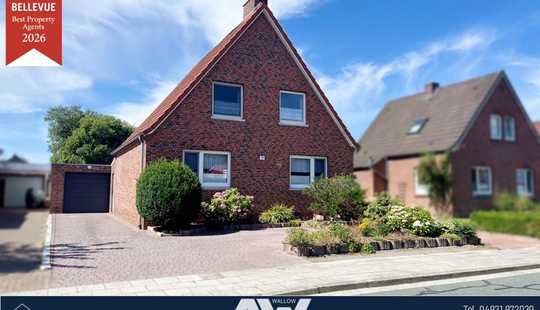 Bild von Wohnhaus mit Anbau und Garage in Norden - Ekel