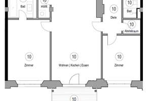 Reserviert | Hohe Decken | Südbalkon | Parkettboden | en Suite Bad | 2 Abstellkammern | Aufzug – Die vollständige Adresse der Immobilie erhältst du vom Anbieter., 4157 Gohlis-Mitte, Leipzig – Vorschaubild 23