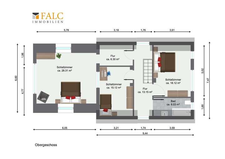 Grundriss - Obergeschoss