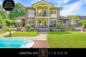 La Dolce Vita daheim! Junge Stadtvilla im mediterranen Stil mit Pool, PV-Anlage und Feldblick! – Die vollständige Adresse der Immobilie erhältst du vom Anbieter., 49716 Meppen – Vorschaubild 1