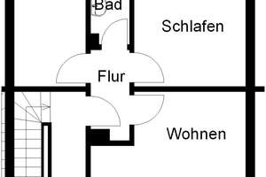 Aufgepasst! 2 Zimmer, Küche, Bad im Erdgeschoss! – Belmer Str. 45, 49084 Schinkel, Osnabrück – Vorschaubild 2