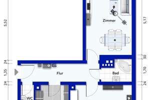 2-Zimmer-Wohnung mit Balkon in Mannheim-Wohlgelegen – Die vollständige Adresse der Immobilie erhältst du vom Anbieter., 68167 Neckarstadt-Ost/Wohlgelegen, Mannheim – Vorschaubild 11