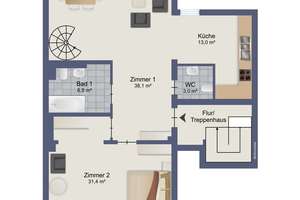 Exklusive Maisonette-Wohnung mit Dachterrasse – stilvoller Erstbezug – Die vollständige Adresse der Immobilie erhältst du vom Anbieter., 76189 Daxlanden, Karlsruhe – Vorschaubild 15