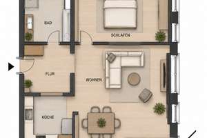 Attraktive 2-Zimmer-Wohnung in zentraler Lage von Lörrach – Die vollständige Adresse der Immobilie erhältst du vom Anbieter., 79539 Lörrach – Vorschaubild 8