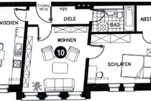 5 Fahrradminuten zur FH - Zentral gelegene 2 Zimmer Wohnung – 99085 Krämpfervorstadt, Erfurt – Vorschaubild 9