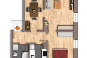 Mehr als 2 Zimmer: neu renoviert mit Parkett + Extra-Raum für Homeoffice  oder Essen – Dobritzer Str. 47, 1237 Seidnitz/Dobritz, Dresden – Vorschaubild 2