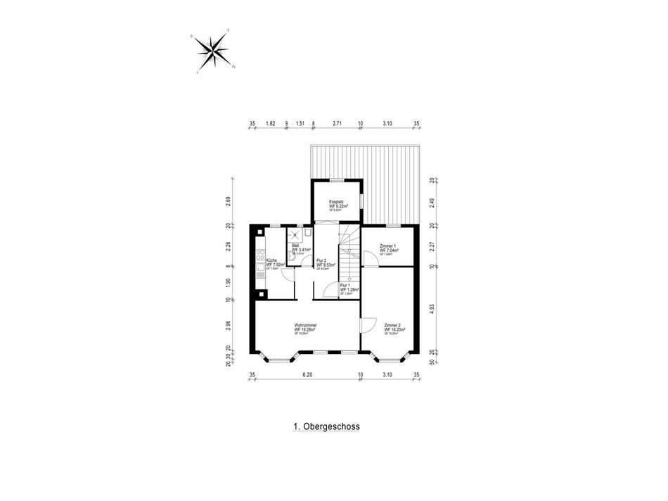 Grundriss - 1. Obergeschoss