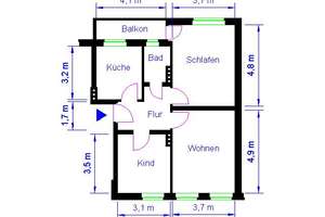 DIY-Wohnung – Flechtinger Str. 46, 39110 Stadtfeld West, Magdeburg – Vorschaubild 3