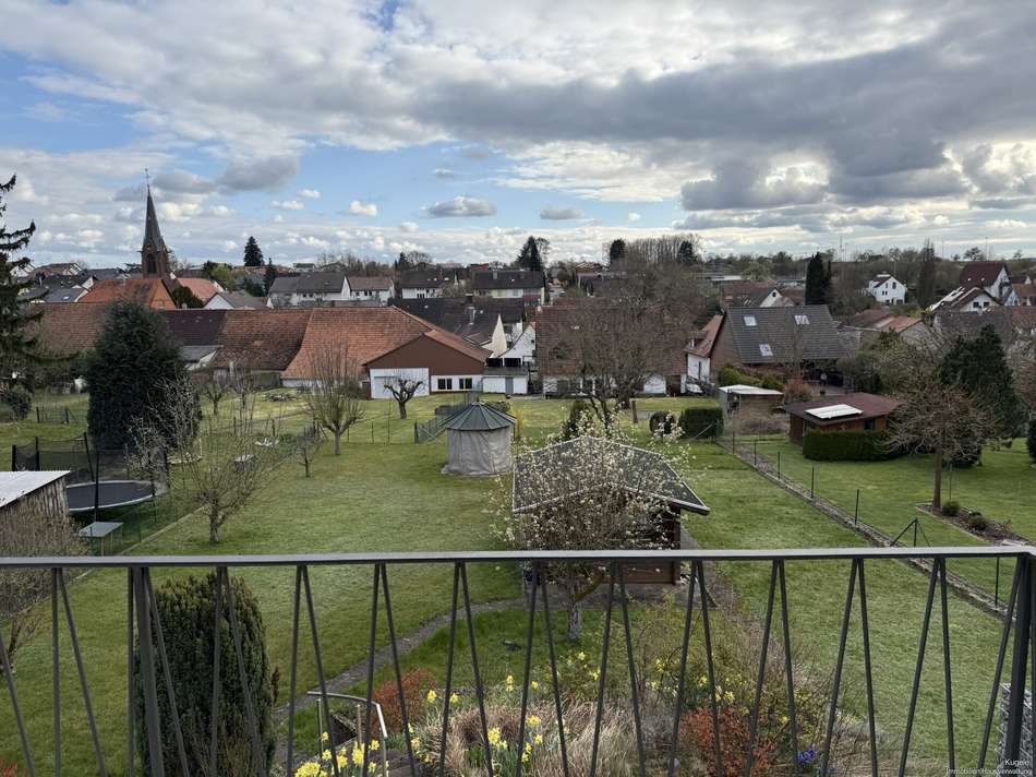 Blick vom Balkon