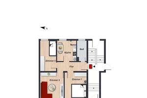 Gemütliche Wohnung in der Stadtmitte // EG links – Lessingstr. 46, 38440 Stadtmitte (Ortsteil), Wolfsburg – Vorschaubild 4