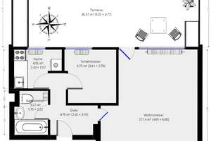 Ab 15.11.2025: Exklusive 2-Zimmer Penthouse-Wohnung mit Balkon in Milbertshofen – Die vollständige Adresse der Immobilie erhältst du vom Anbieter., 80809 Am Riesenfeld, München – Vorschaubild 1