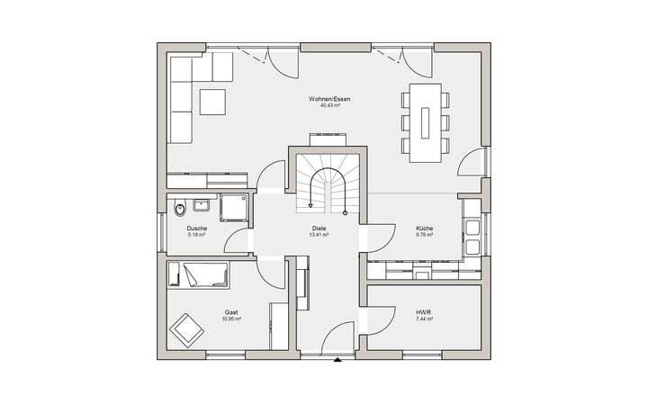 Grundriss Erdgeschoss