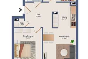 Attraktive 3-Zimmer-Wohnung mit Balkon in Hannover-Vahrenwald – Bohnhorststraße 6, 30165 Hainholz, Hannover – Vorschaubild 11