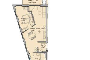 Wohnung 02 | 1,5 Zimmer | 63 m²