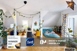 Charmante 2-Zimmer-Dachgeschosswohnung mit Loggia