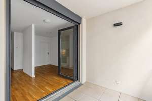 In der Endetage: Hochwertige 1-Zimmer-Neubauwohnung Einbauküche in Frankfurt-Ostend!