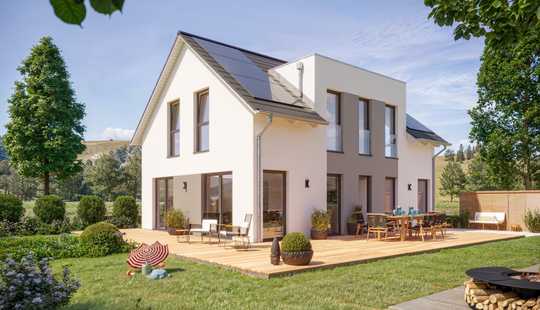Bild von Traumhaus mit Grundstück inklusiver Photovoltaikanlage