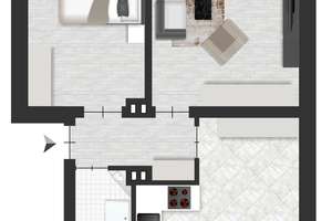 RESERVIERT!!! Renovierte ETW, 50 m2, Kellerraum, Stellplatz jetzt in MS-Gremmendorf zu verkaufen – Die vollständige Adresse der Immobilie erhältst du vom Anbieter., 48167 Angelmodde, Münster – Vorschaubild 7