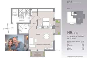 Ihr Rückzugsort in Freiburg – 2-Zimmer-Wohnung mit moderner Ausstattung – 79108 Zähringen, Freiburg im Breisgau – Vorschaubild 4