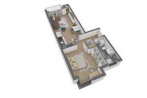 Attraktive 2 Zimmer-Wohnung im 1. OG mit Balkon
