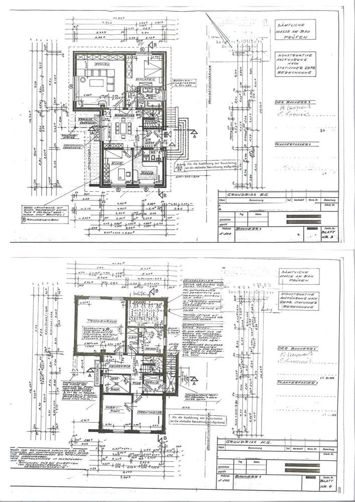 Grundrisse EG und Keller