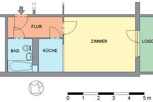 1-Zimmerwohnung Zwickau – Marchlewskistraße 3, 8062 Neuplanitz, Zwickau – Vorschaubild 2