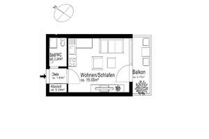 AIGNER - Top 1-Zimmer-Apartment zwischen Kurfürstenplatz und Luitpoldpark – Die vollständige Adresse der Immobilie erhältst du vom Anbieter., 80796 Am Luitpoldpark, München – Vorschaubild 6