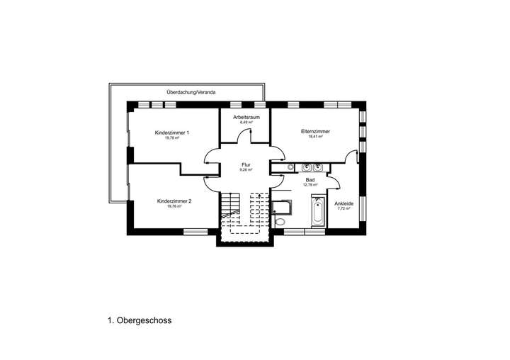 Grundriss Obergeschoss