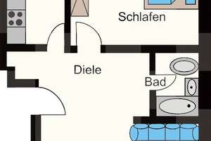 Helle Citywohnung in der Weißenburger Straße 6, Ecke Kaiserstraße, Balkon – 44135 City, Dortmund – Vorschaubild 10