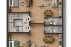 Exklusive Altbauwohnungen im Bremer Viertel in KfW 55 EE – jetzt unverbindlich vormerken lassen – Die vollständige Adresse der Immobilie erhältst du vom Anbieter., 28203 Fesenfeld, Bremen – Vorschaubild 7