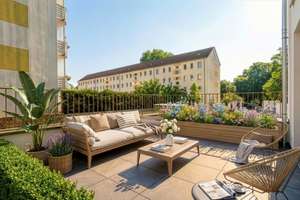 Wohnen mit Freiraum: 3-Zimmer-Neubauwohnung mit Terrasse & Balkon