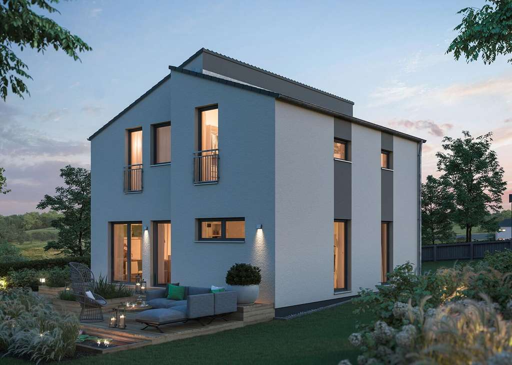 Immobilie in Seewald - Modernes Einfamilienhaus mit Pultdach - stilvoll, lichtdurchflutet & familienfreundlich - Bild 0