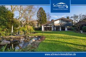 Architektonisch außergewöhnliches Einfamilienhaus mit traumhaftem Grundstück in bester Lage! – Die vollständige Adresse der Immobilie erhältst du vom Anbieter., 47803 Inrath/Kliedbruch, Krefeld – Vorschaubild 1
