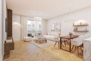 Neubauwohnung mit Balkon und Blick auf den Rheinturm - nur 80m von der Königsallee entfernt