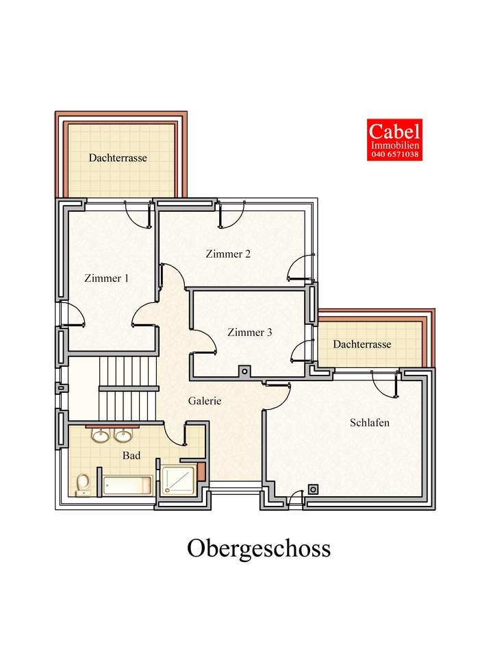 Grundriss Obergeschoß