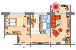 NEU sanierte 2-Raum-Wohnung mit Balkon im Zentrum – Brückenstr. 16, 9111 Zentrum, Chemnitz – Vorschaubild 6