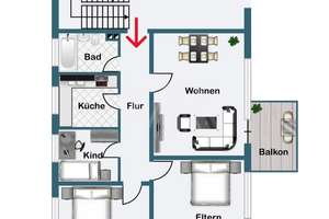 Schöne 4-Zimmer-Wohnung im 3. OG mit Balkon – großzügig & vielseitig nutzbar - ab dem 01.07. – Die vollständige Adresse der Immobilie erhältst du vom Anbieter., 26382 Innenstadt, Wilhelmshaven – Vorschaubild 11