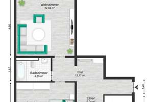 Leerstehende 2,5-Zimmer-Wohnung mit Balkon, Tiefgarage und attraktivem Umbaupotenzial in München – Strehleranger 00, 81735 Neuperlach, München – Vorschaubild 25