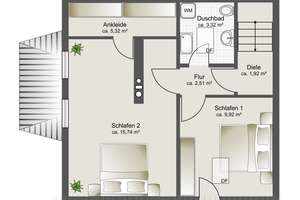 Wohnen wie im Haus: 3-4-Zimmer-Maisonette-Wohnung in idyllischer Lage von Grafing – Die vollständige Adresse der Immobilie erhältst du vom Anbieter., 85567 Grafing bei München – Vorschaubild 30