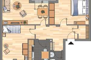 Charmante 3-Zimmer-Etagenwohnung in familienfreundlicher Lage von Krefeld – Stettiner Straße 48, 47829 Gartenstadt, Krefeld – Vorschaubild 2