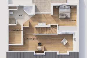 Neuwertiges 4-Zimmer-Penthouse mit Dachterrasse, Aufzug & Deckenkühlung in best Lage – 80538 Englischer Garten, München – Vorschaubild 16
