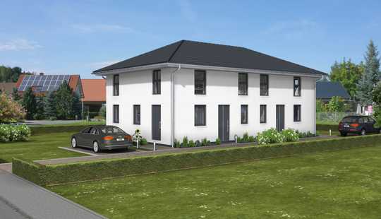 Bild von Volksdorf wartet auf Sie. Hochwertige Stadtvilla-Doppelhaushälfte Neubau mit BUCHORN-Massivhaus!