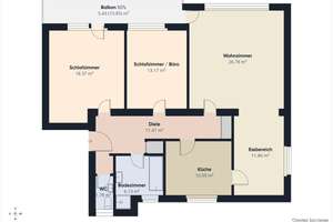 Modernisierte 3,5-Zimmer Wohnung im Regensburger Süden – Die vollständige Adresse der Immobilie erhältst du vom Anbieter., 93053 Oberisling-Graß, Regensburg – Vorschaubild 5